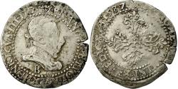 World Coins - Coin, France, Demi Franc, 1587, Rouen, , Silver, Duplessy:1131