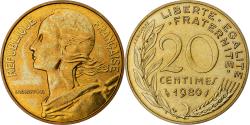 World Coins - France, 20 Centimes, Marianne, 1980, Monnaie de Paris, série FDC