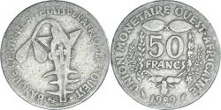 World Coins - Coin, West African States, 50 Francs, 1989