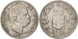World Coins - Coin, Italy, Umberto I, Lira, 1886, Rome, , Silver, KM:24.1