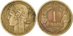 World Coins - France, Franc, Morlon, 1937, Aluminum-Bronze, , Gadoury:470, KM:885