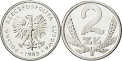 World Coins - Poland, 2 Zlote, 1989, Warsaw, , Aluminum, KM:80.3