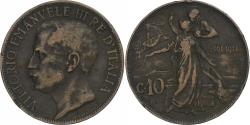 World Coins - Italy, Vittorio Emanuele III, 10 Centesimi, 1911, Rome, Copper, , KM:51