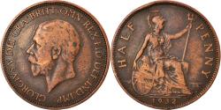 World Coins - Coin, Great Britain, George V, 1/2 Penny, 1932, , Bronze, KM:837