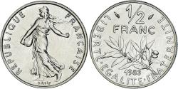 World Coins - Coin, France, Semeuse, 1/2 Franc, 1983, Paris, série FDC, , Nickel