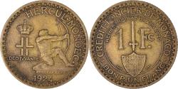 World Coins - Coin, Monaco, Louis II, Franc, 1924, Poissy, , Aluminum-Bronze, KM:111
