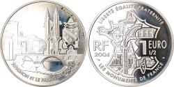 World Coins - France, 1-1/2 Euro, Avignon, 2004, Paris, Proof, , Silver, KM:1364