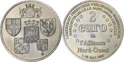 World Coins - France, Token, 2 Euro de l'Alliance Nord-Ouest, 1998, Copper-nickel,