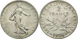 World Coins - Coin, France, Semeuse, 2 Francs, 1908, , Silver, Gadoury:532