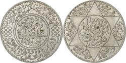 World Coins - Morocco, Yusuf, 1/2 Rial, 5 Dirhams, 1912/AH1331, bi-Bariz, Silver,
