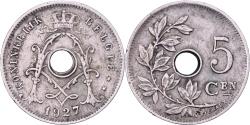 World Coins - Belgium, Albert I, 5 Centimes, 1927, Brussels, Copper-nickel, , KM:67