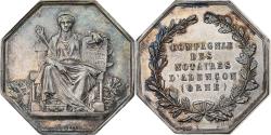 World Coins - France, Token, Notaires de l'Arrondissement d'Alençon, Orne, Silver, Borrel.A