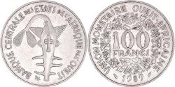 World Coins - Coin, West African States, 100 Francs, 1989, Paris, , Nickel, KM:4