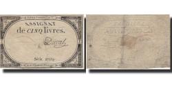 World Coins - France, 5 Livres, 1793, Duval, 1793-10-31, EF(40-45), KM:A76, Lafaurie:171