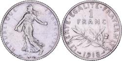 World Coins - France, Franc, Semeuse, 1918, Paris, Silver, , Gadoury:467, KM:844.1