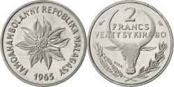 World Coins - Coin, Madagascar, 2 Francs, 1965, Paris, , Stainless Steel, KM:E7