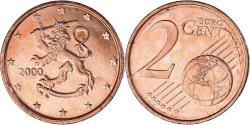 World Coins - Finland, 2 Euro Cent, 2000, Vantaa, , Copper Plated Steel, KM:99