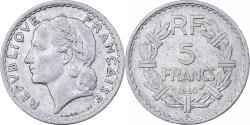 World Coins - France, 5 Francs, Lavrillier, 1946, Beaumont - Le Roger, Aluminum,
