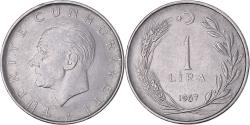 World Coins - Coin, Turkey, Lira, 1967, , Acmonital (ferritique), KM:889a.2