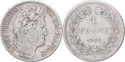 World Coins - France, Louis-Philippe, Franc, 1834, Lille, , Silver, KM:748.13