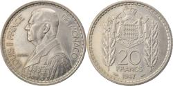 World Coins - Coin, Monaco, Louis II, 20 Francs, Vingt, 1947, Poissy,