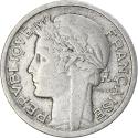 World Coins - Coin, France, Morlon, Franc, 1950, , Aluminum, KM:885a.1, Gadoury:473b