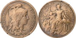 World Coins - France, 10 Centimes, Dupuis, 1917, Paris, Bronze, , Gadoury:277, KM:843