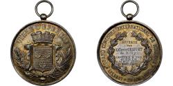 World Coins - France, Medal, Concours International de Musique d'Epernay, 1884, Silver