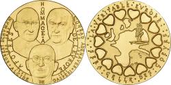 World Coins - France, Token, Hommage aux Apôtres de l'Europe, 1972, Gilt Bronze, De Jaeger