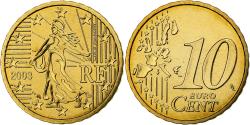 World Coins - France, 10 Euro Cent, 2003, MDP, BU, , Nordic gold, KM:1285