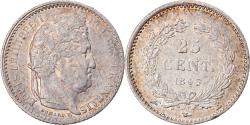 World Coins - Coin, France, Louis-Philippe, 25 Centimes, 1845, Rouen, , Silver