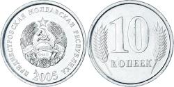 World Coins - Coin, Transnistria, 10 Kopeek, 2005, , Aluminum, KM:51
