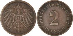 World Coins - Coin, GERMANY - EMPIRE, 2 Pfennig, 1907