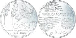 World Coins - Portugal, 8 Euro, fin da II guerra mundial, 2005, Lisbon, , Silver