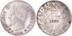 World Coins - Coin, France, Napoleon III, 20 Centimes, 1860, Paris, , Silver
