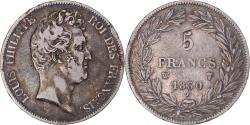 World Coins - Coin, France, Louis-Philippe, 5 Francs, 1830, Lille, Sans le I,