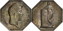 World Coins - France, Token, Charles X, Notaires de l'Arrondissement d'Orléans, Silver
