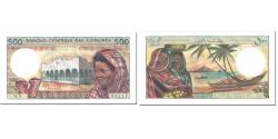 World Coins - Banknote, Comoros, 500 Francs, 1986, Undated (1986), KM:10a, UNC(65-70)
