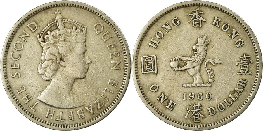Coin Hong Kong Elizabeth II Dollar 1960 Copper nickel KM 31 1 coin-hong-kong-elizabeth-ii-dollar-1960-copper-nickel-km-31-1