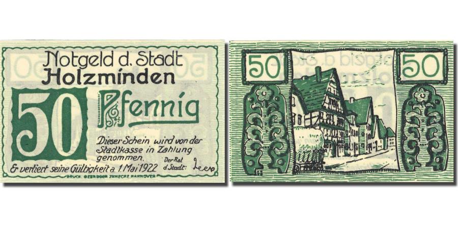 Banknote Germany Holzminden 50 Pfennig Village 1922 05 01 Unc 63 Mehl 625 1