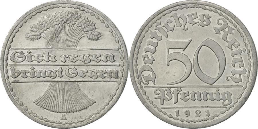 Weimar Republic 50 Pfennig 1921 A Germany