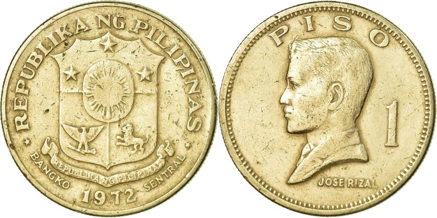Coin Philippines Piso 1972 Copper Nickel Zinc KM 203 Asian And 