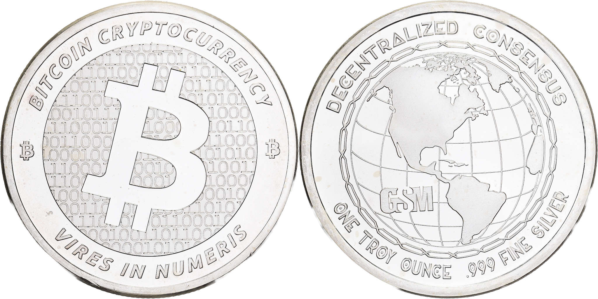 United States, 1 Troy Ounce, Silver Oz, Bitcoin, Silver, | US Bullion Coins