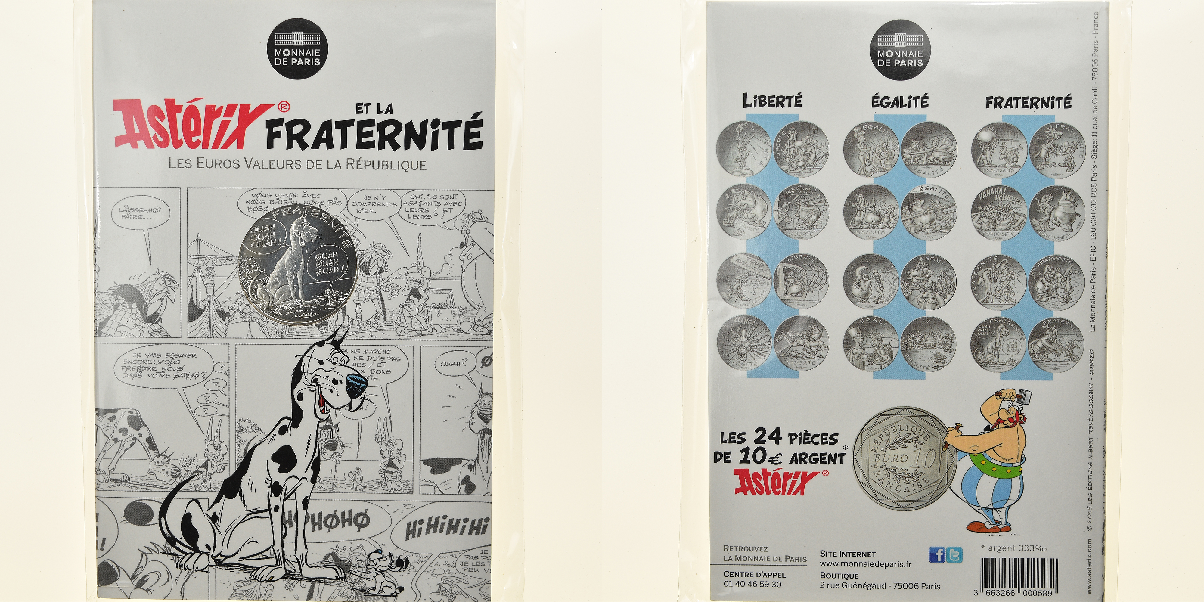 FRANCE : pièce de 5 euros argent Fraternité 2013