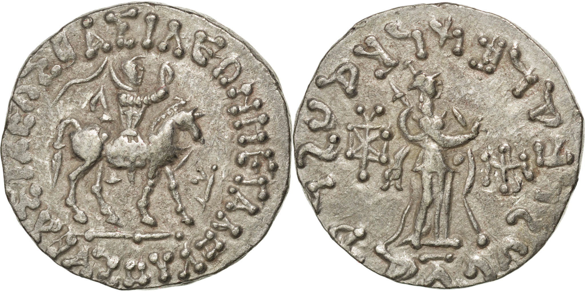 Coin, Indo-Scythian Kingdom, Azes I, Azes I, Indo Scythians