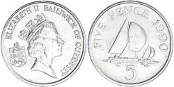 World Coins - Coin, Guernsey, 5 Pence, 1990