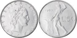 World Coins - Italy, 50 Lire, 1989