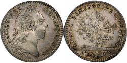 World Coins - France, Token, Louis XV, Chambre aux Deniers, 1758, Silver, R.Filius,