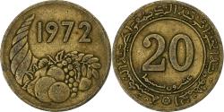 World Coins - Algeria, 20 Centimes, 1972, Aluminum-Bronze,