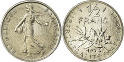 World Coins - Coin, France, Semeuse, 1/2 Franc, 1976, Paris, , Nickel, KM:931.1